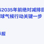 中国宣布2035年前绝对减排目标，全球气候行动关键一步